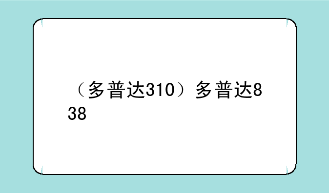 （多普达310）多普达838